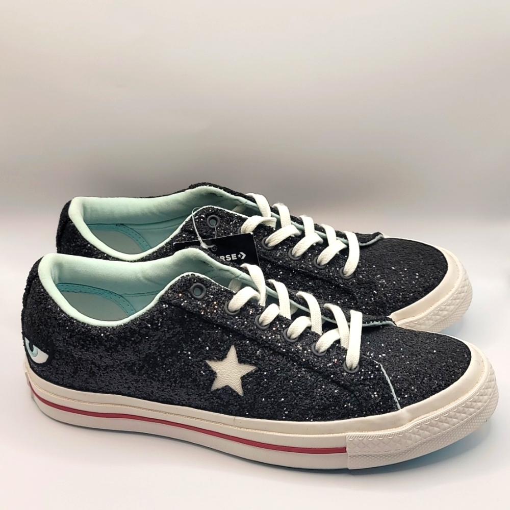 NWT Chiara Ferragni Glitter Converse